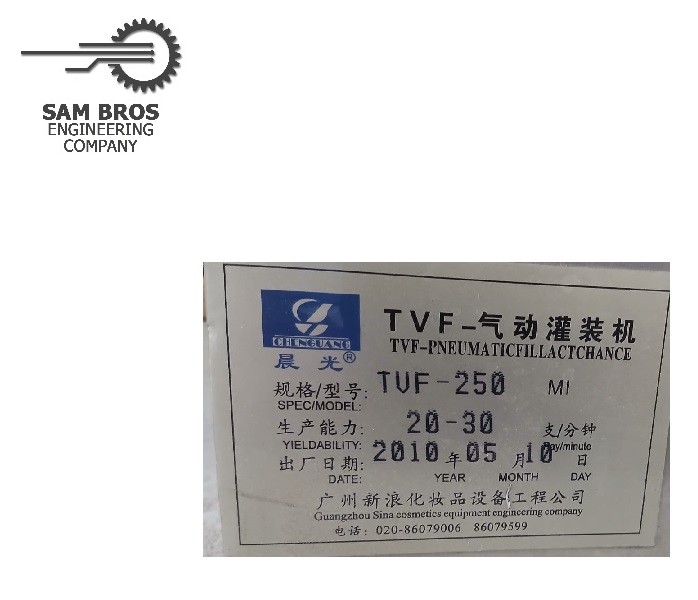 TVF-250 Pneumatic Ointment and Liquid Filling Machine thumbnail 2